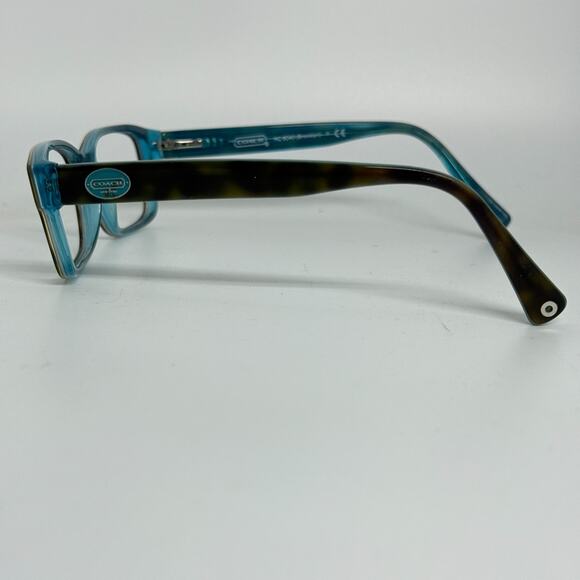 Coach HC 6040 Brooklyn 5116 Dark Tortoise/Teal 52-16 135 Eyeglasses Frames 18548 - Picture 2 of 7